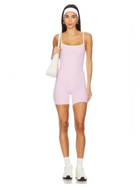 437 THE SHORTS ONESIE IN PARFAIT & CRÈME SIZE LARGE